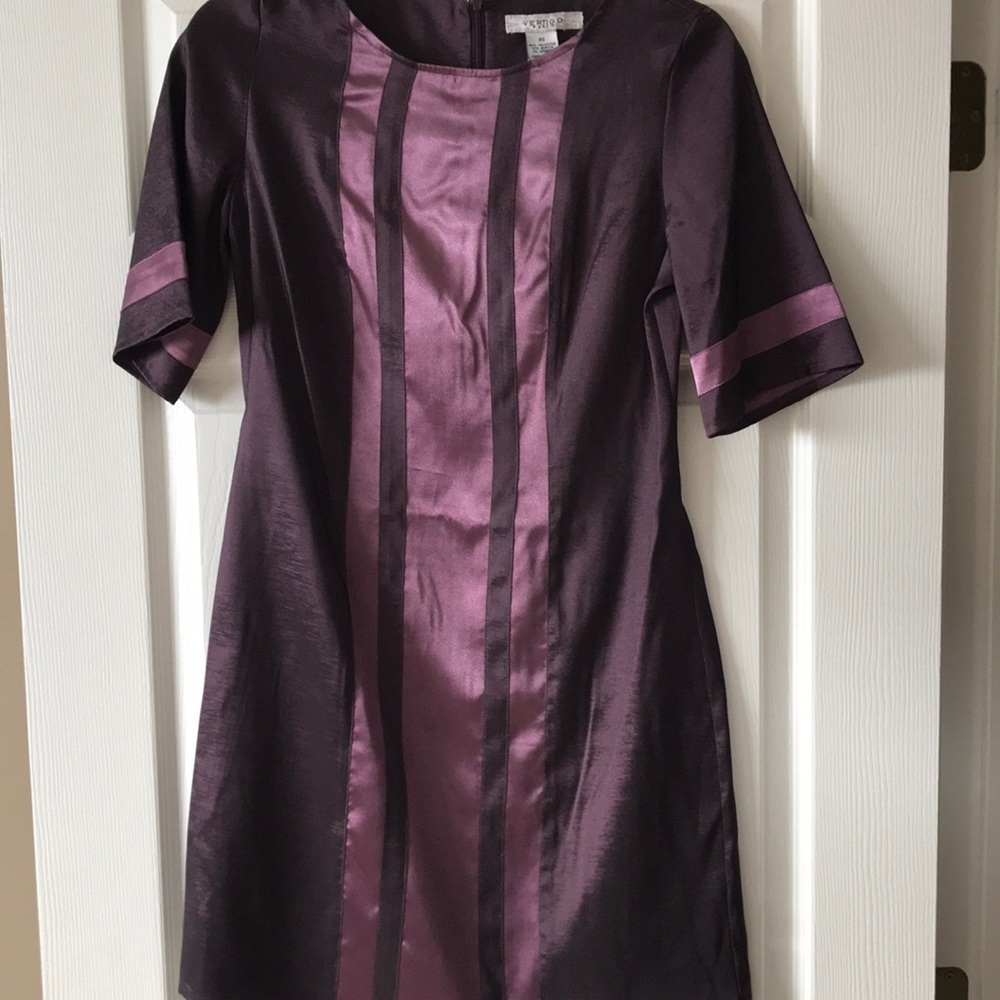 Purple striped dress
